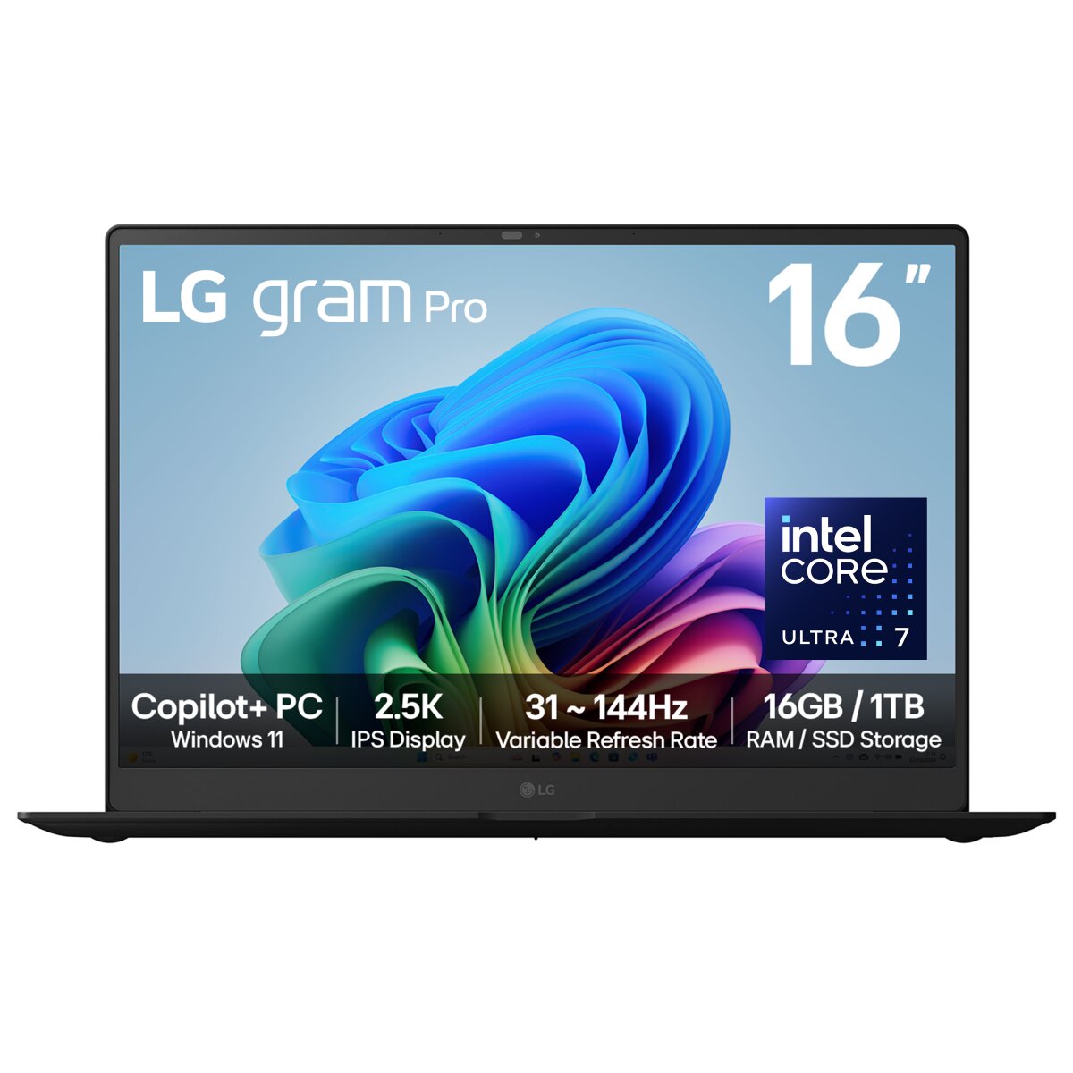 LG Gram Pro LG gram Pro 16Z90TS-G 16 Hybrid AI Copilot Laptop - Intel® Core™  16Z90TS-G.AU79A1 image gallery 1